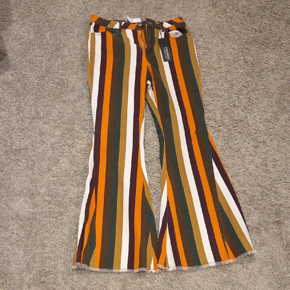 Versona Multicolor Plaid Pants